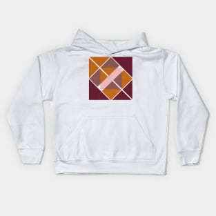 Geometric pattern Fire hot colors Kids Hoodie